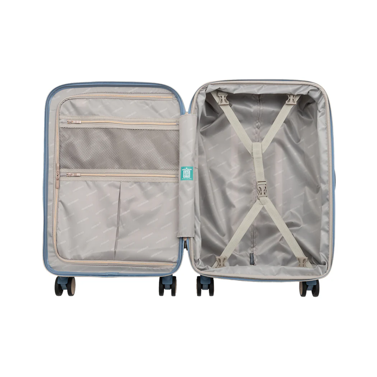 ストッパー付き鏡面拡張ファスナーキャリーVELIRO82L