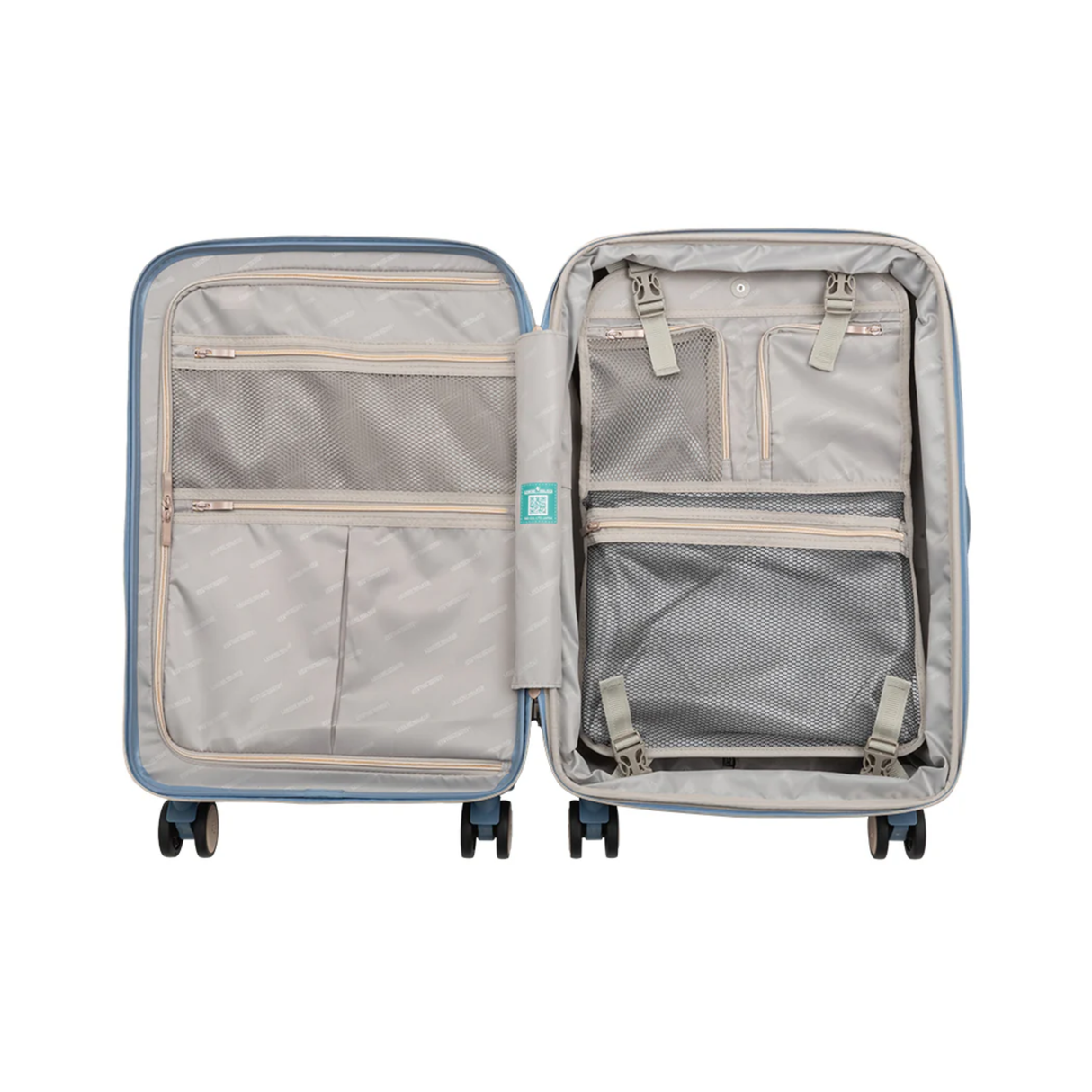 ストッパー付き鏡面拡張ファスナーキャリーVELIRO34L