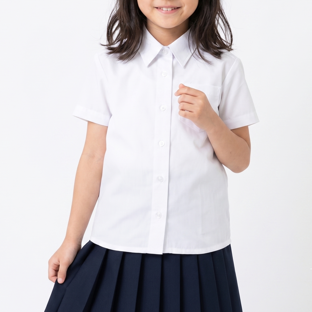 女児用スクールシャツ(半袖)