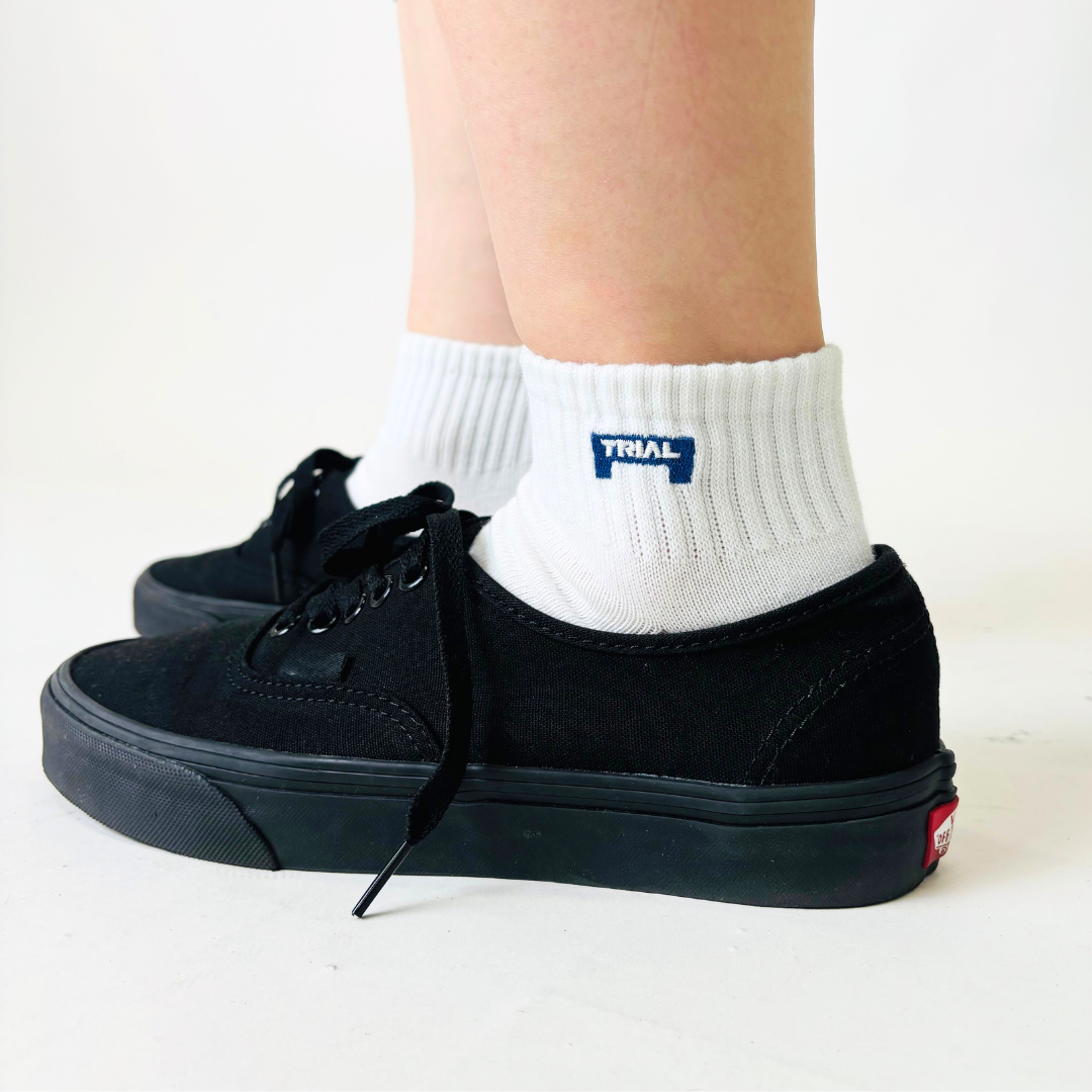 ロゴ刺繍アンクルソックス(TRIAL)