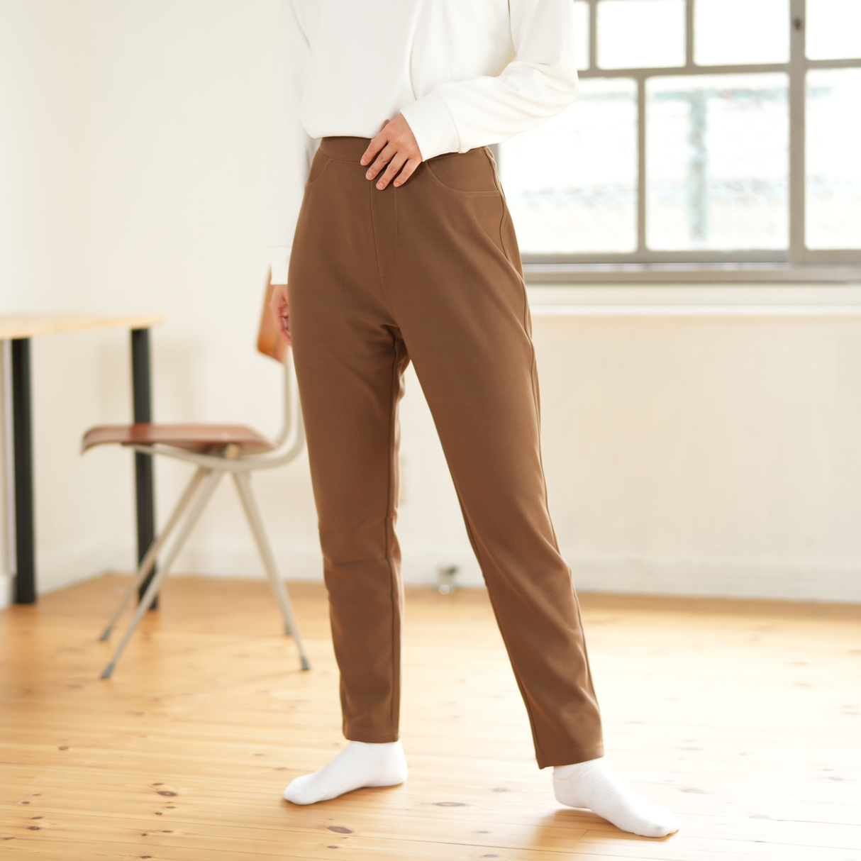 よろこ美レギンスパンツ 裏ベロア