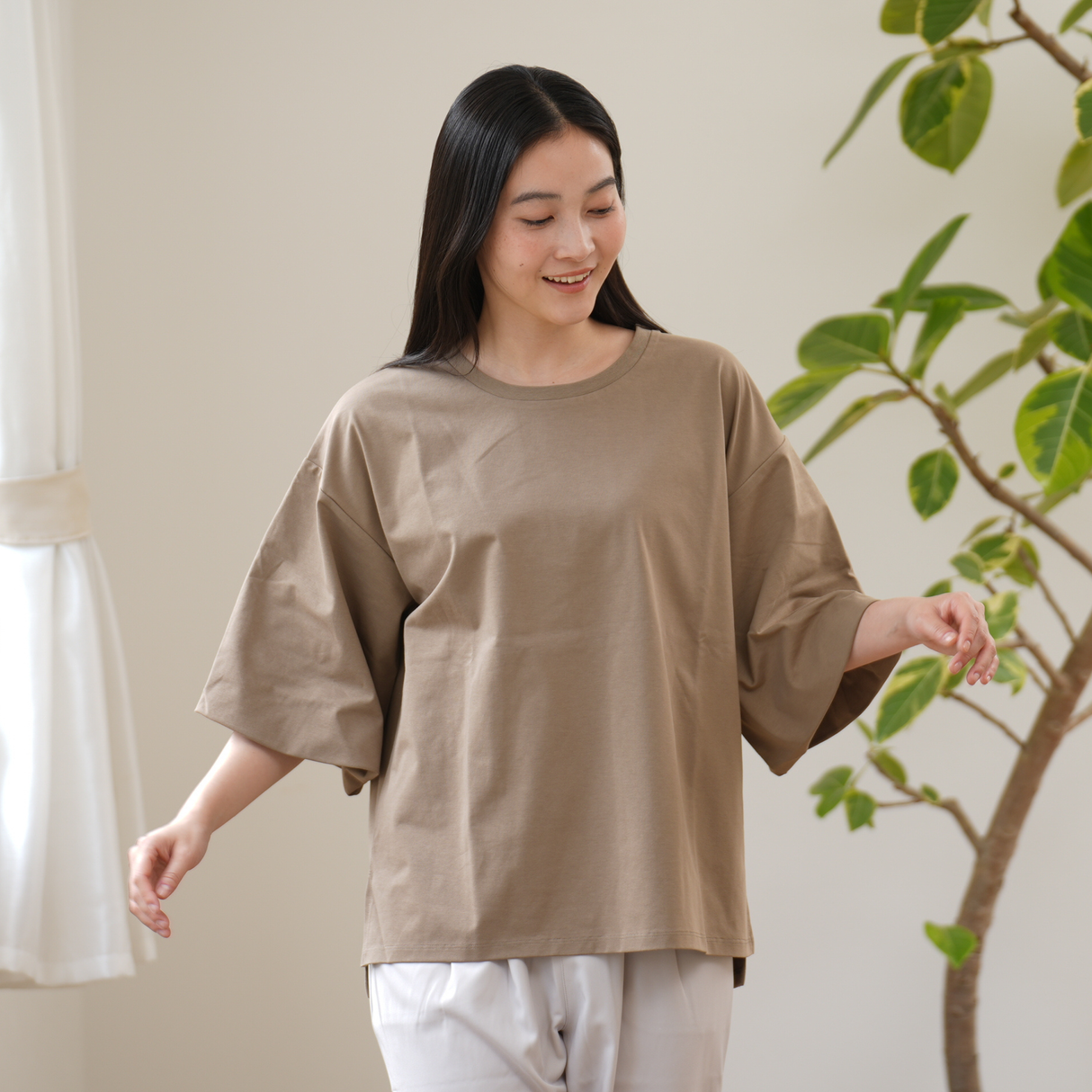サラックスボリューム袖Tシャツ