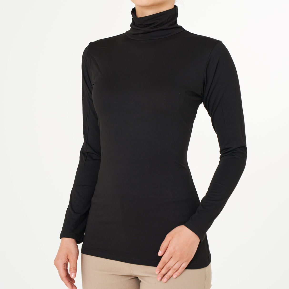 オンフィールタートルネックT/9分袖