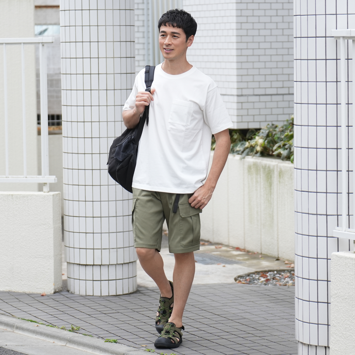 NOBIRUNOストレッチショートパンツ(カーゴ)