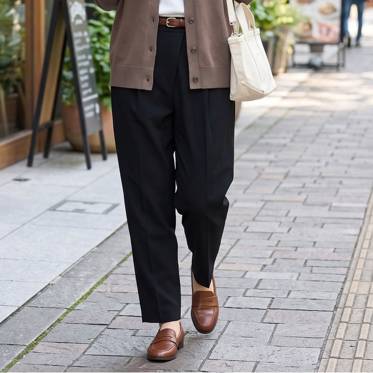 【Room&Out Work】テーパードパンツ