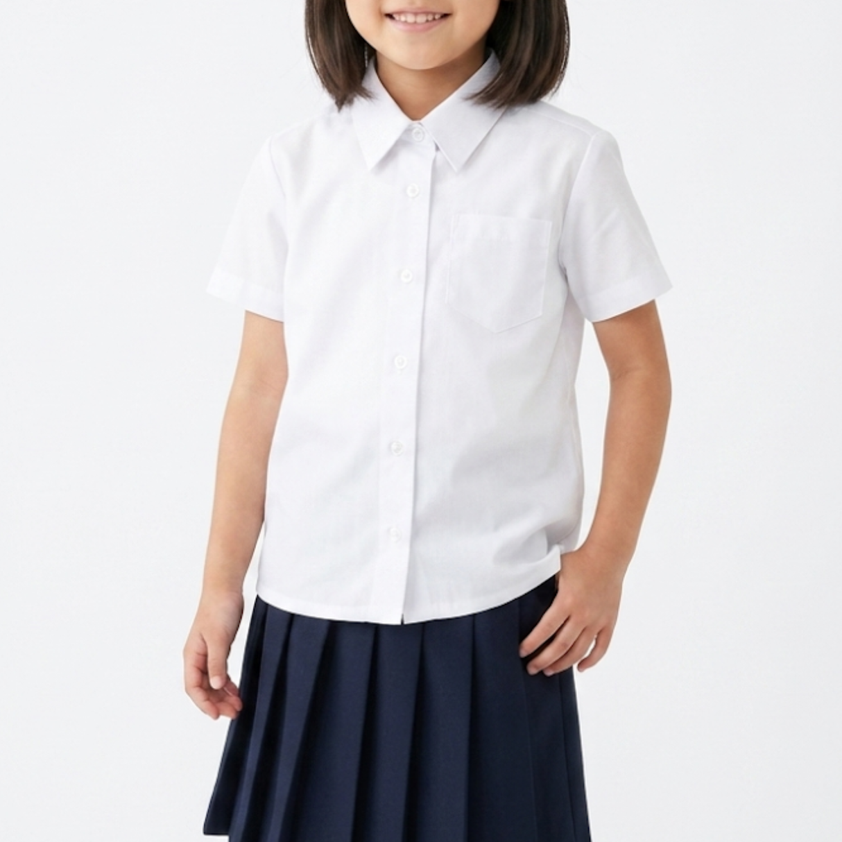 女児用スクールシャツ(半袖)