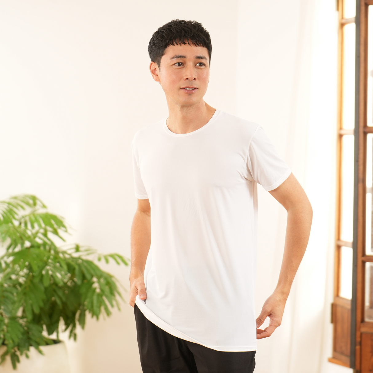 AIRITYメッシュクルーネック半袖