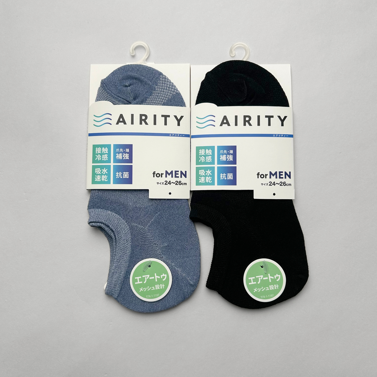AIRITYソックスベリーショート(メッシュ)