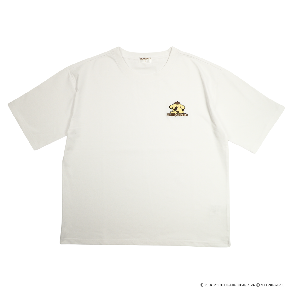 【サンリオキャラクターズ】ポムポムプリンワンポイント冷感Tシャツ