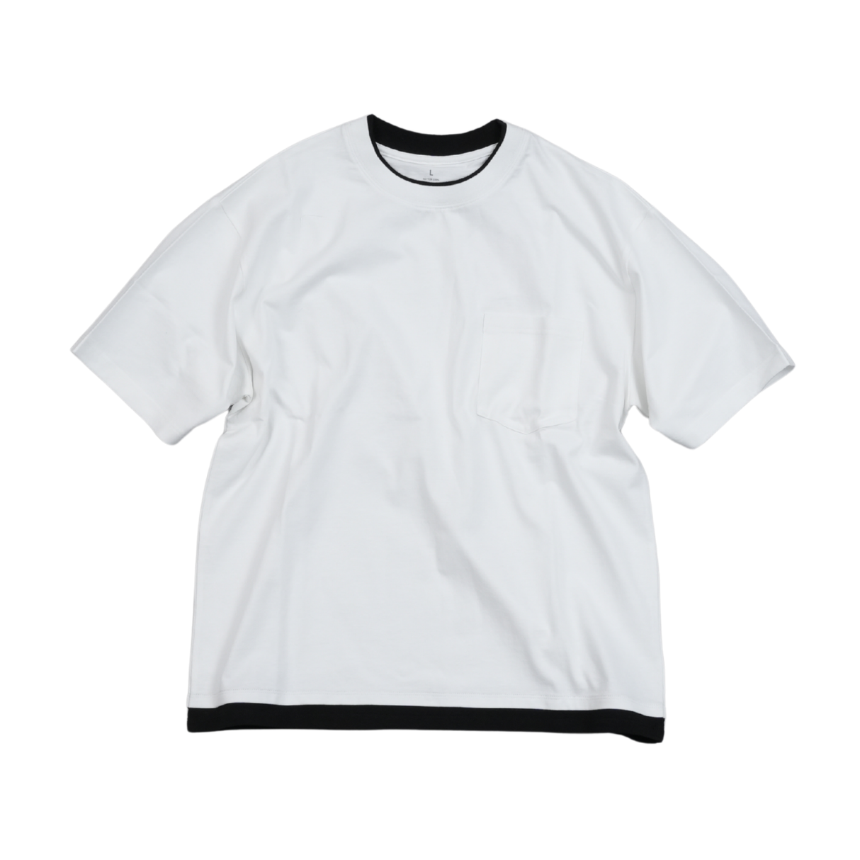 綿100% BIG Tシャツ(半袖)レイヤード