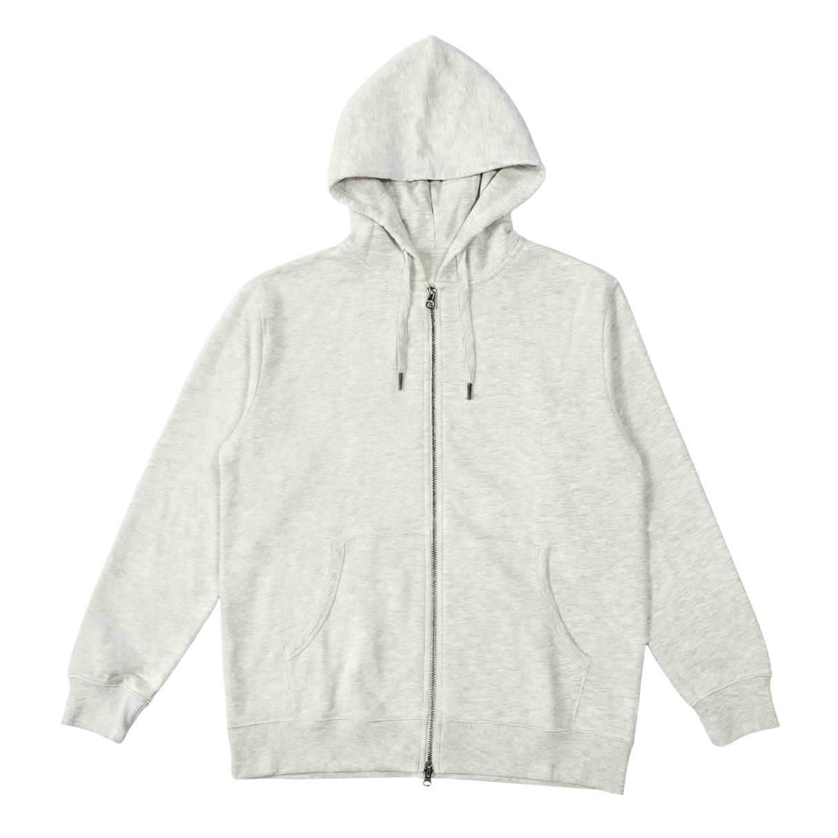 裏起毛スウェットダブルジップパーカー