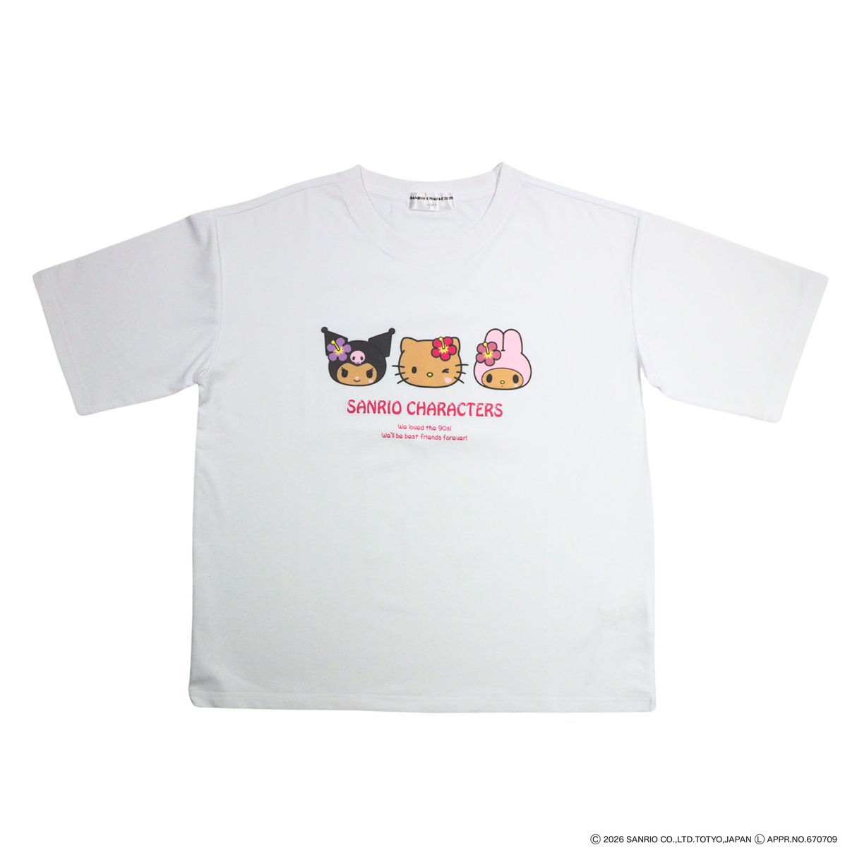 【サンリオキャラクターズ】フロントプリント冷感Tシャツ