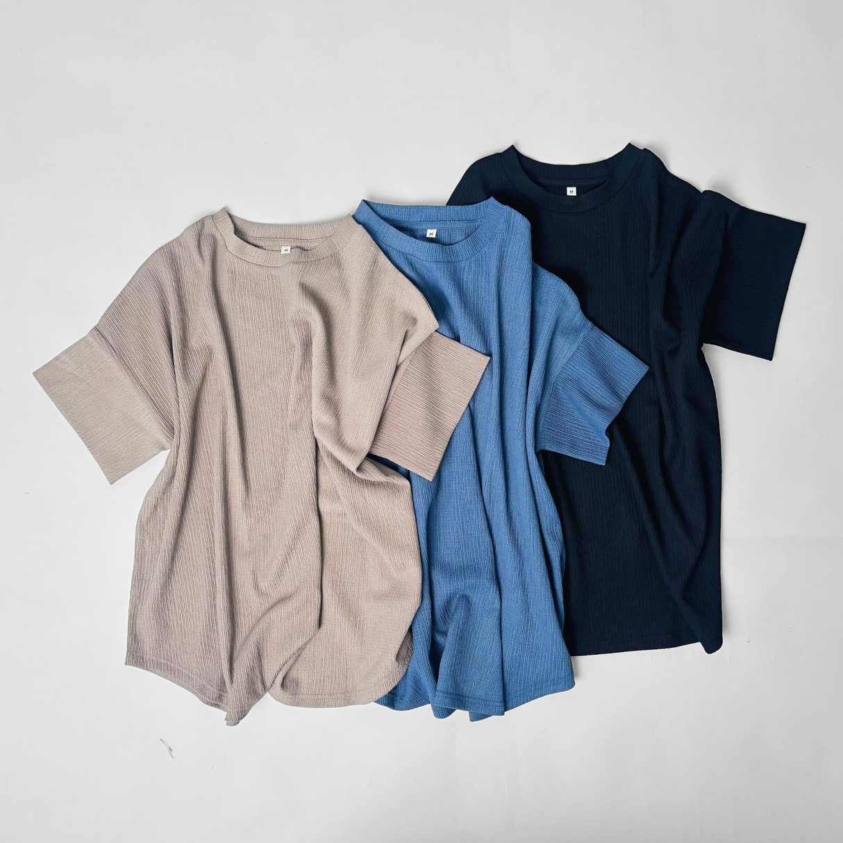 ひんやり冷感楊柳ゆるシルエットTシャツ