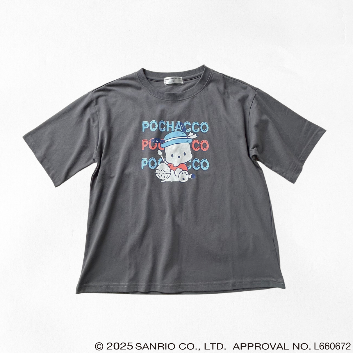 サンリオキャラクターズ前ロゴ半袖Tシャツ