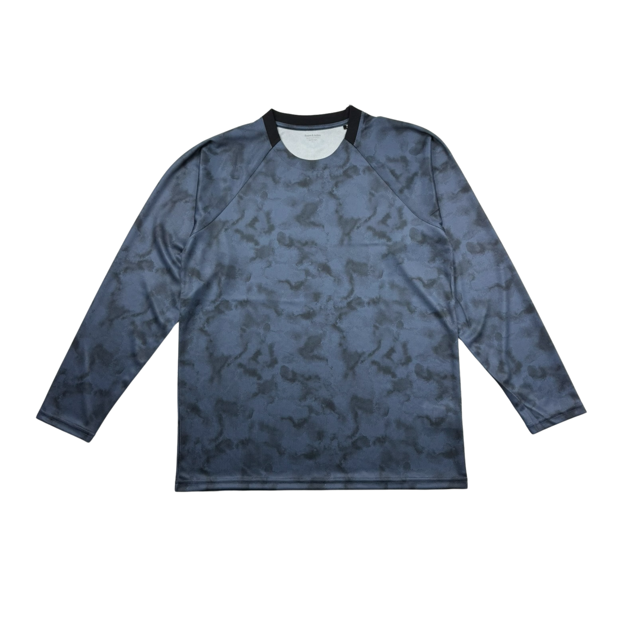 【Room&Active】ドライ総柄プリント長袖Tシャツ