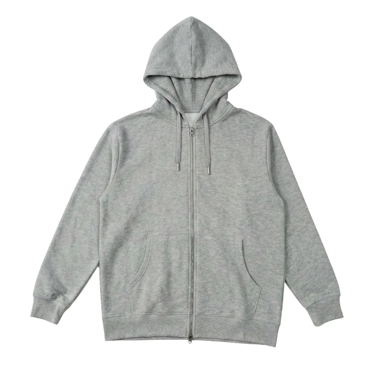 裏起毛スウェットダブルジップパーカー