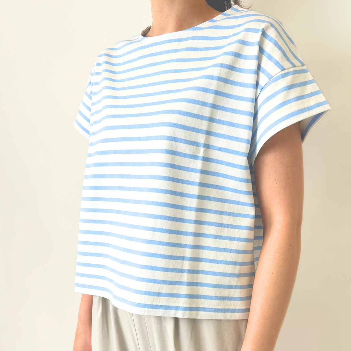 しっかりコットンボーダーTシャツ