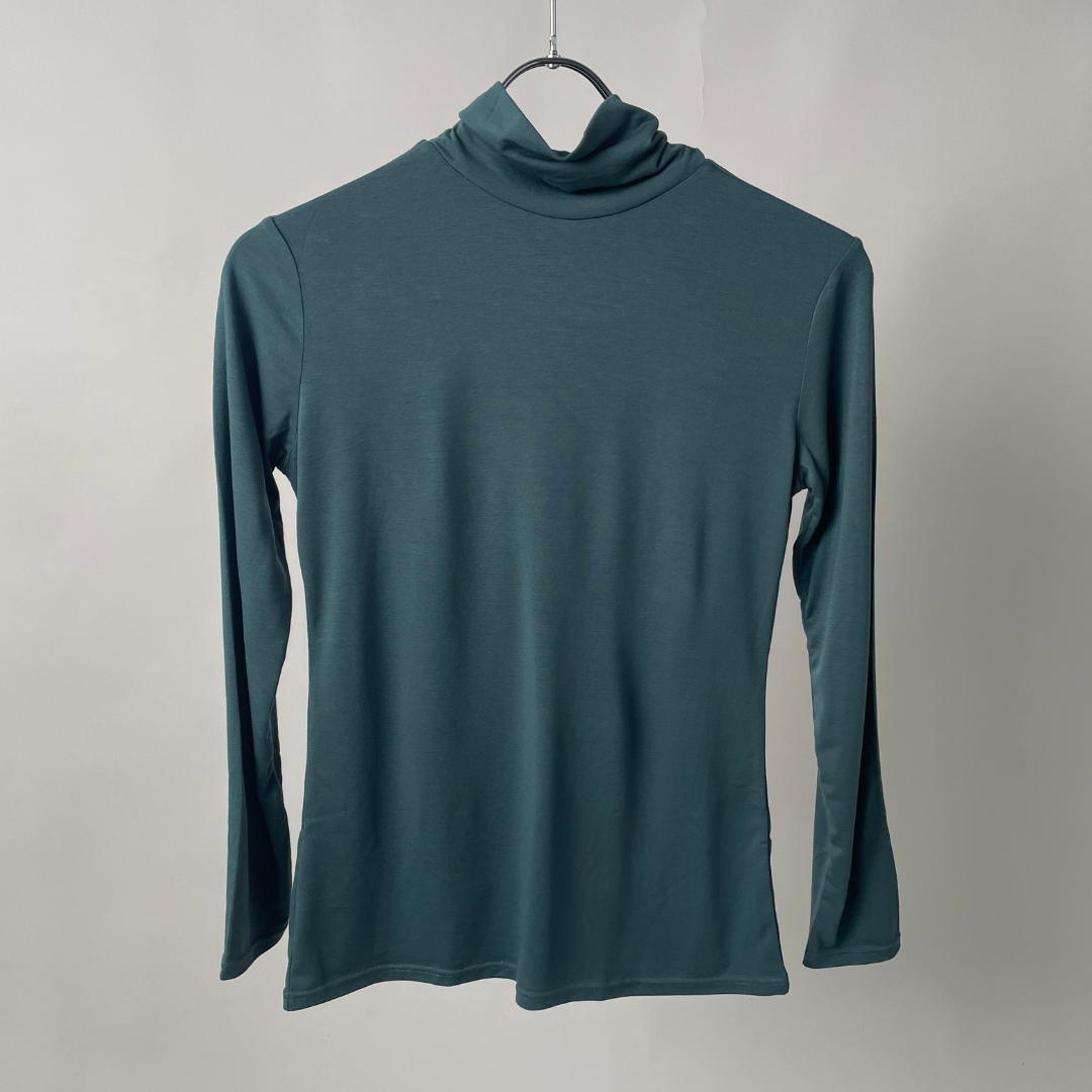 オンフィールタートルネックT/9分袖