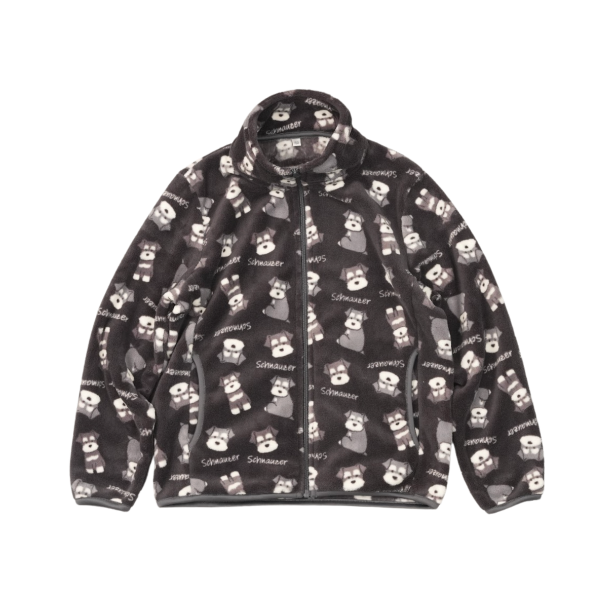 キッズシルキーフリースジャケット総柄