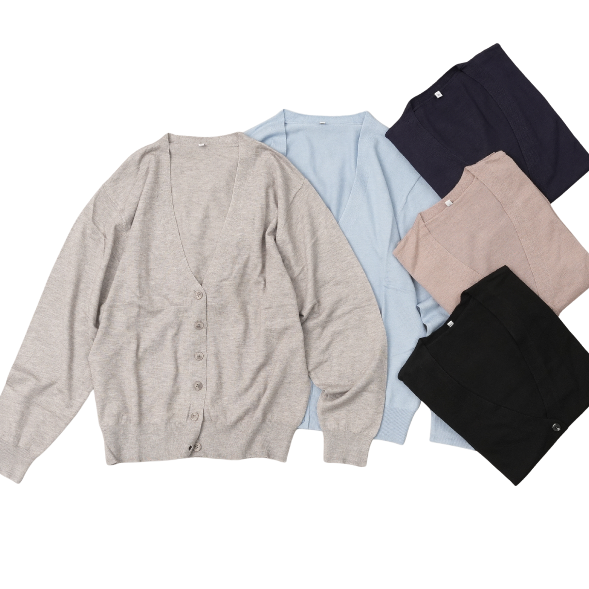 シルキーニットカーディガン