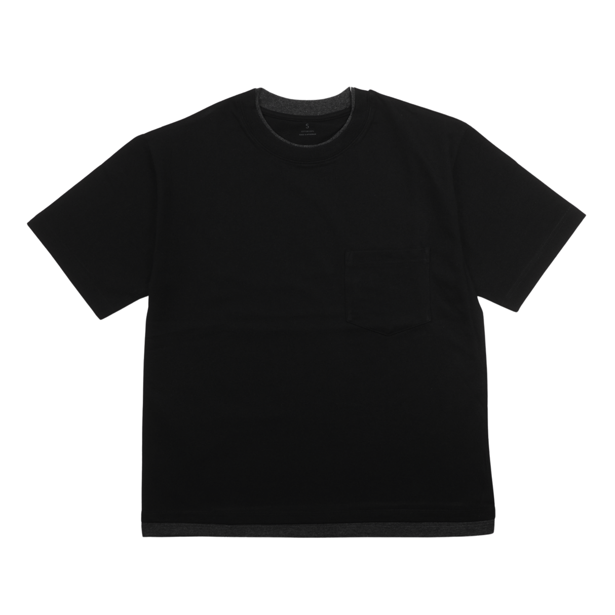 綿100% BIG Tシャツ(半袖)レイヤード