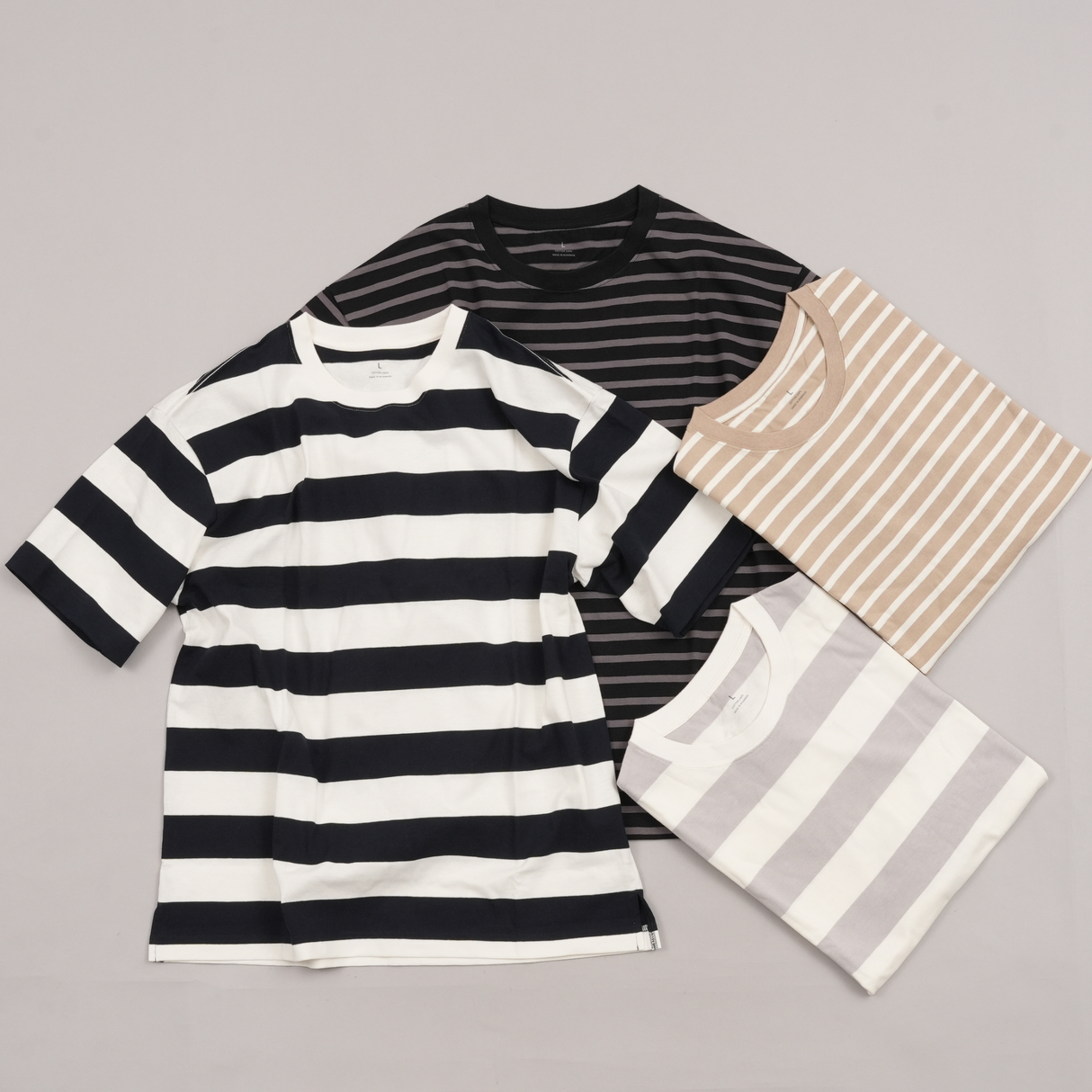 綿100%BIG Tシャツ(半袖) ボーダー