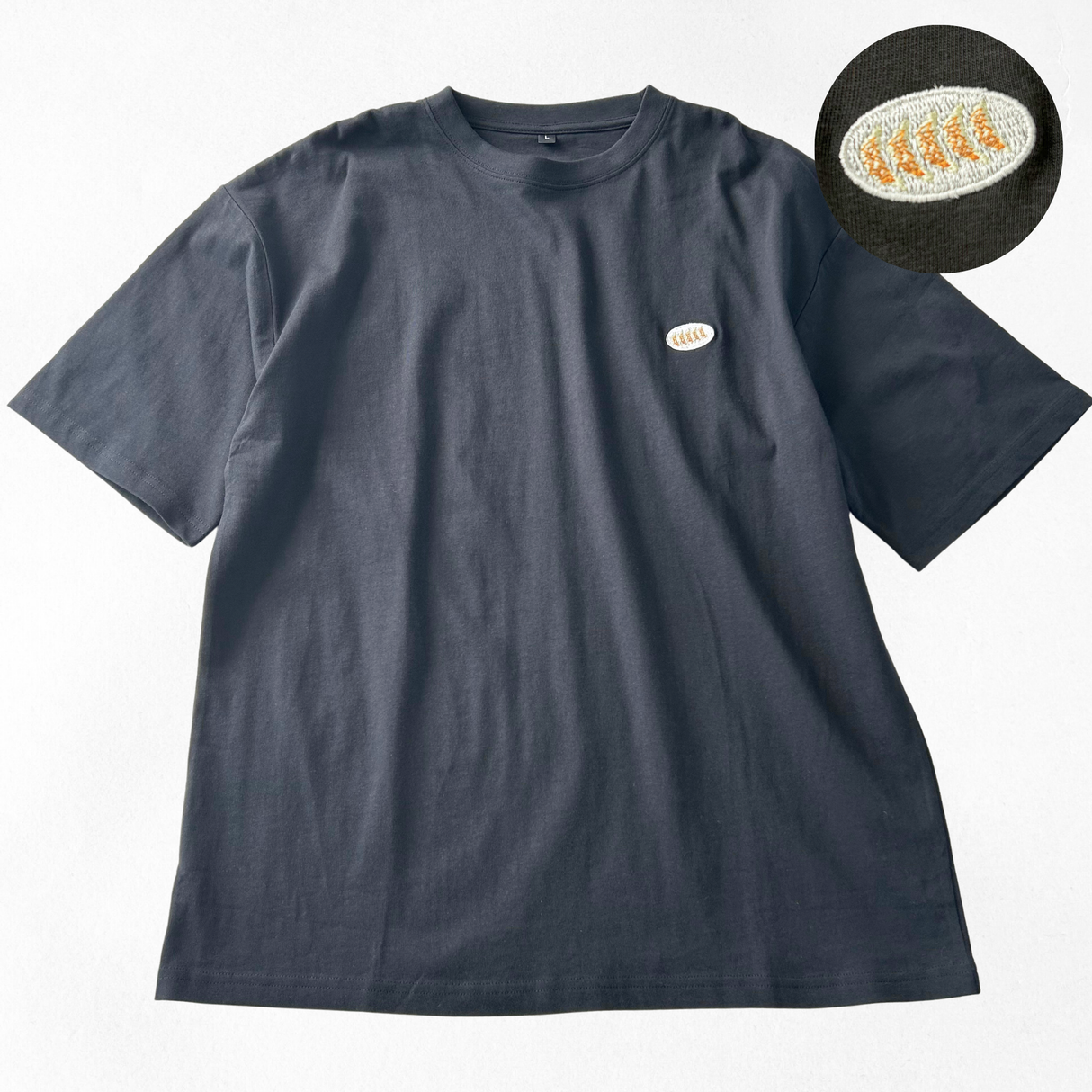 綿100%刺繍Tシャツ(食べ物)