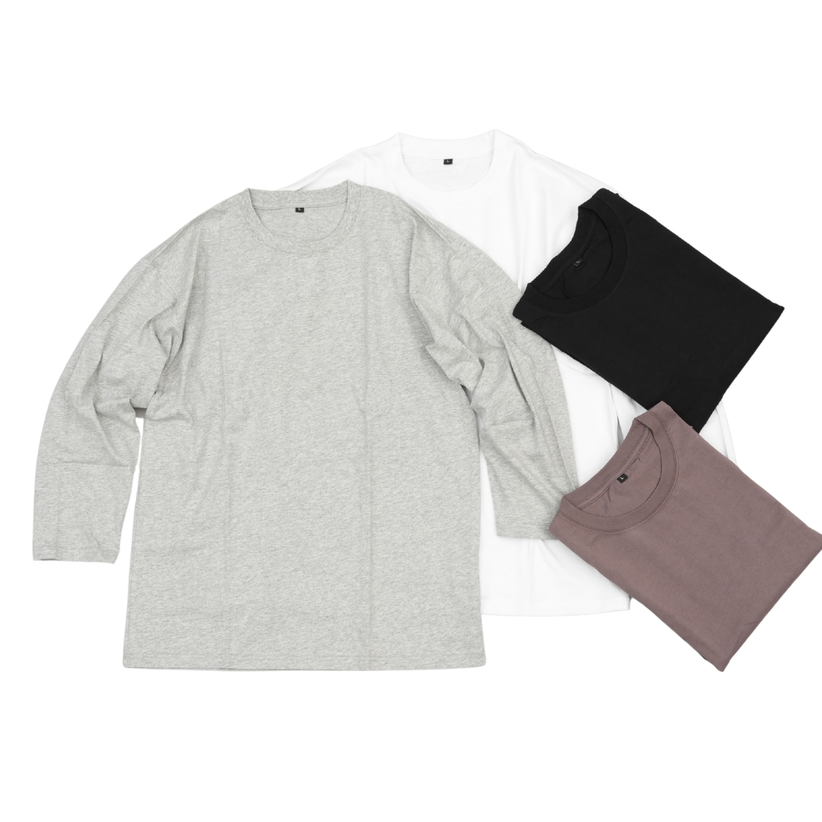 綿100%7分袖Tシャツ