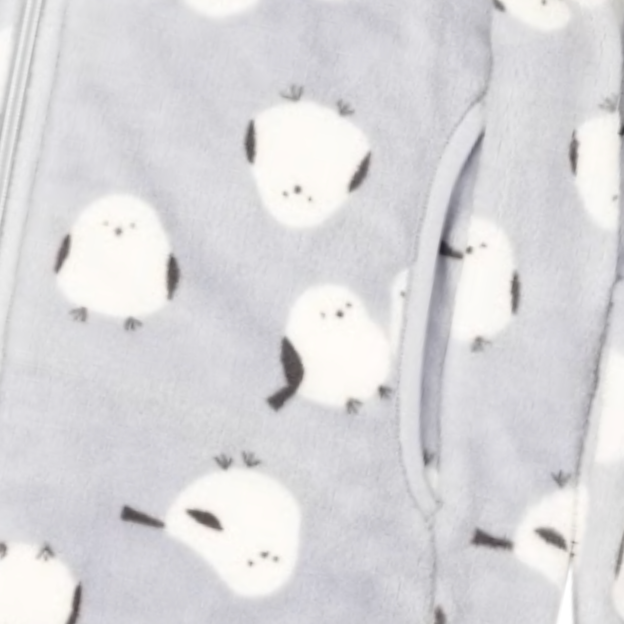 キッズシルキーフリースジャケット総柄