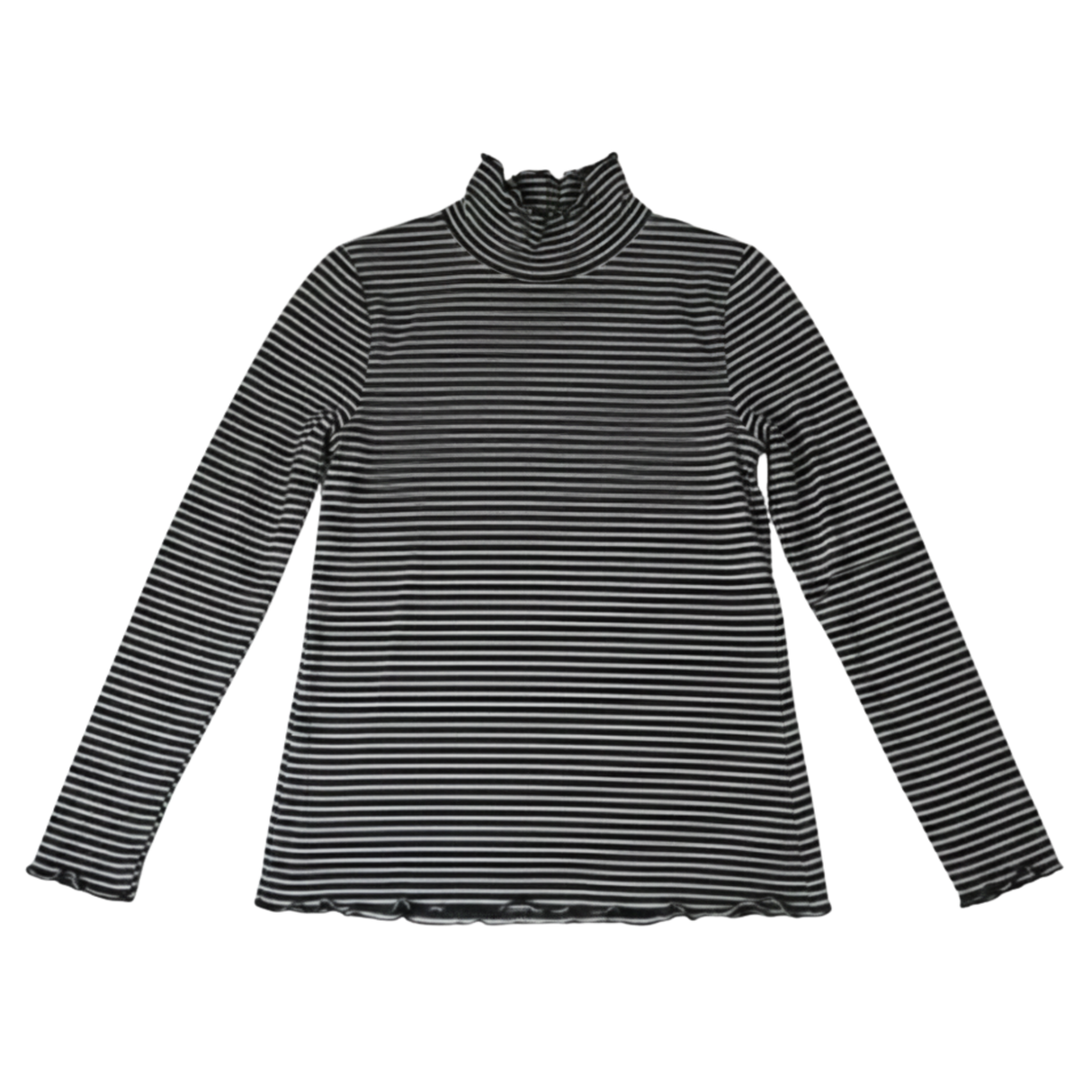 リブメローハイネック長袖Tシャツ