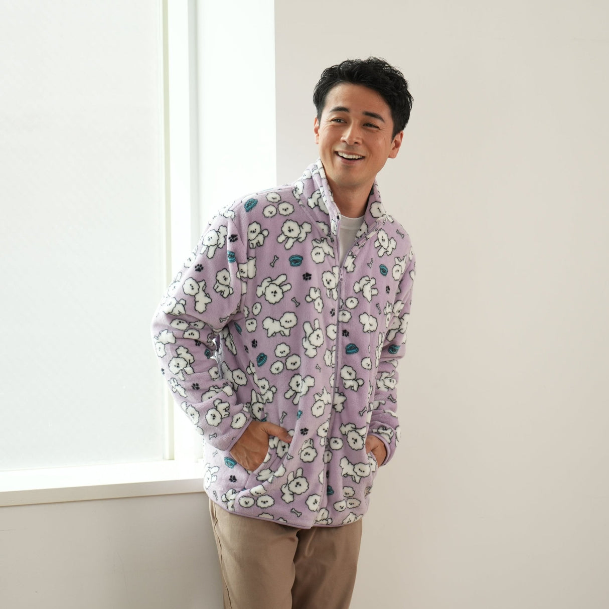 シルキーフリースジャケット 総柄(2024年モデル)