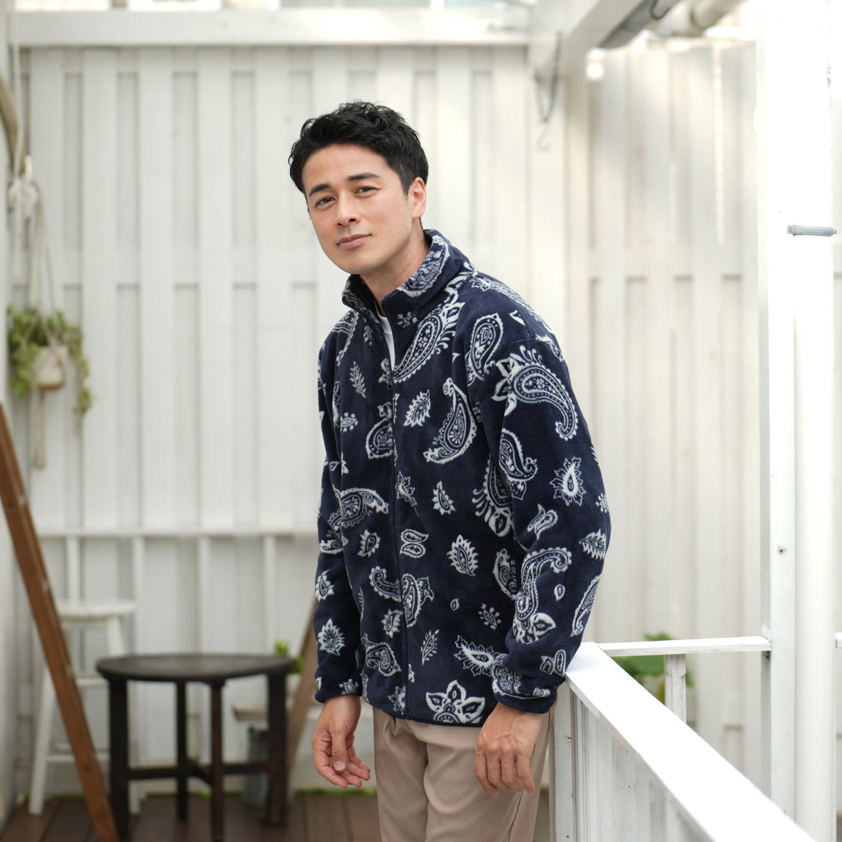 シルキーフリースジャケット 総柄(2024年モデル)