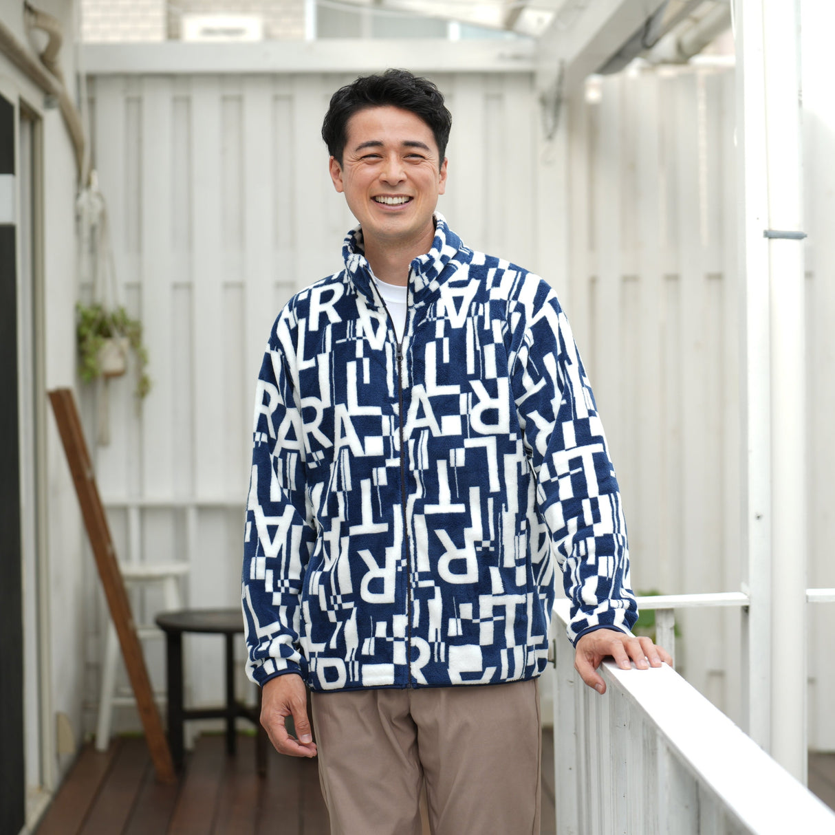 シルキーフリースジャケット 総柄(2024年モデル)