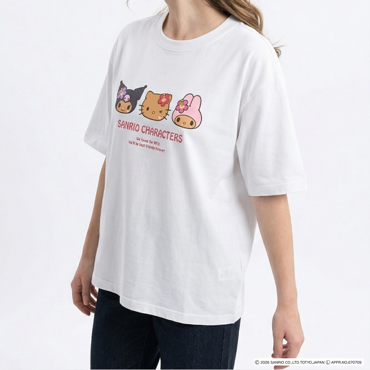 【サンリオキャラクターズ】フロントプリント冷感Tシャツ