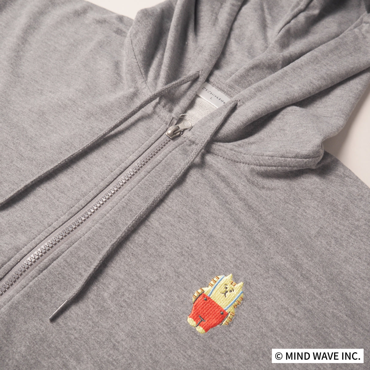 ごろごろにゃんすけ刺繍ZIPパーカー