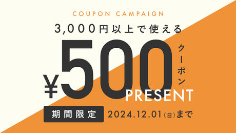 【終了しました】500円クーポンプレゼントキャンペーン