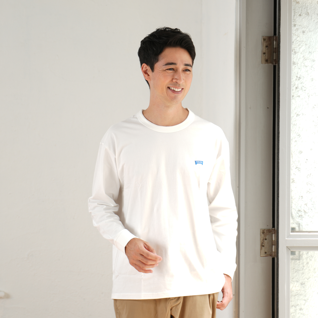 綿100%刺繍Tシャツ(長袖) – RIALT