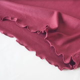 リブメローハイネック長袖Tシャツ