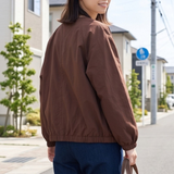 ノーカラーブルゾン