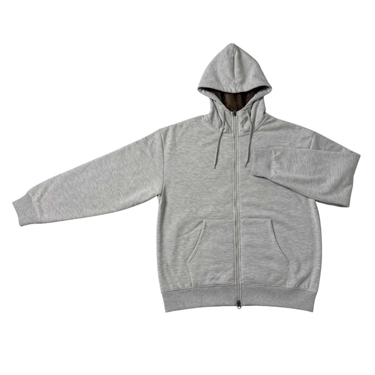 裏ボアジップパーカー