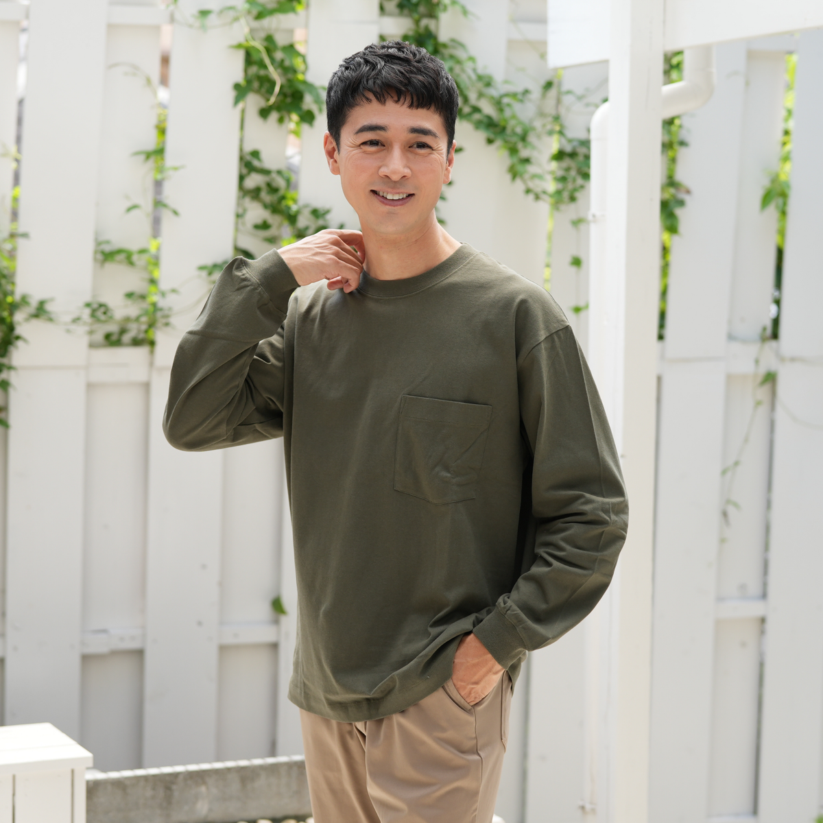 綿100%BIG Tシャツ(長袖)