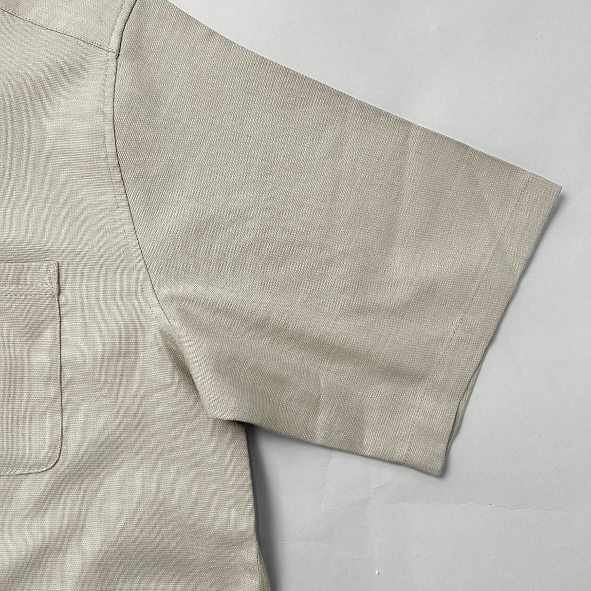 NOBIRUNOストレッチ半袖シャツ（リネンライク）