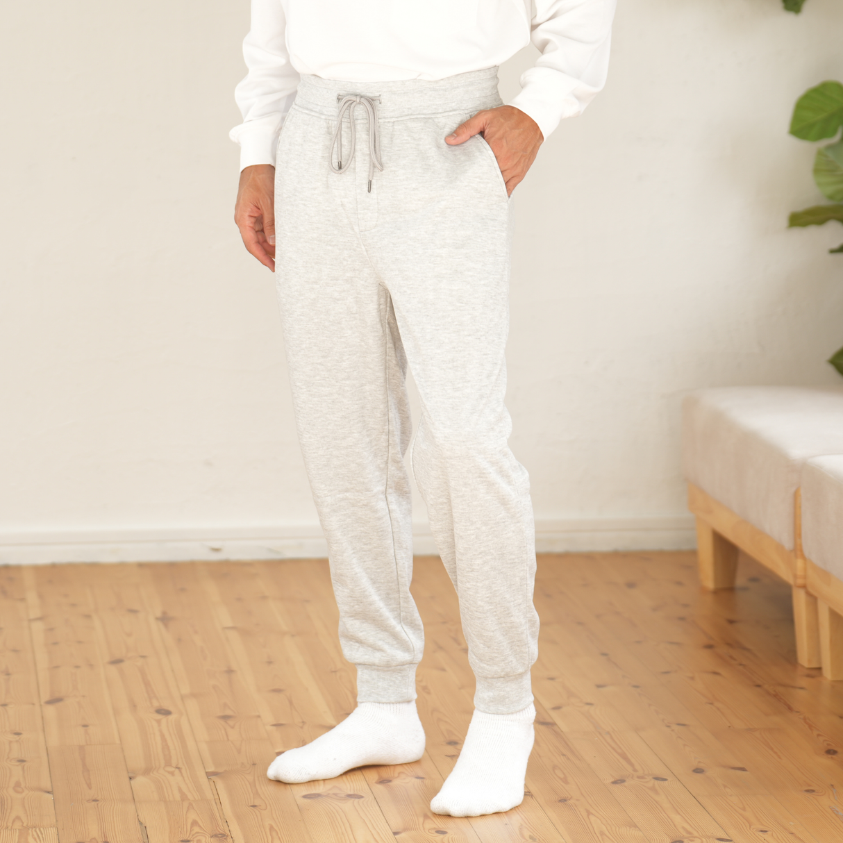 裏起毛スウェットジョガーパンツ