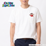 【クレヨンしんちゃん】ポケット刺繍+バックプリントTシャツ