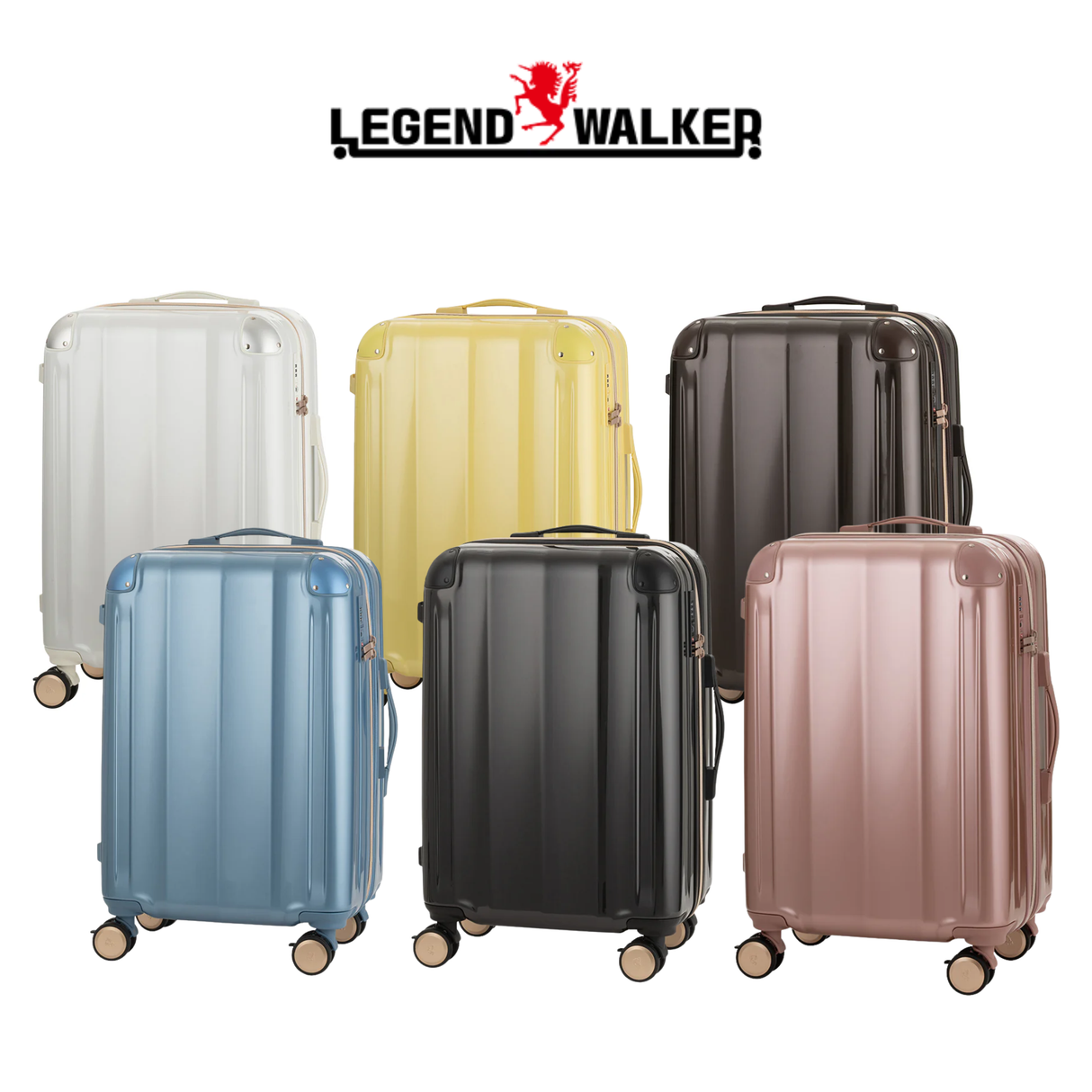 ストッパー付き鏡面拡張ファスナーキャリーVELIRO56L