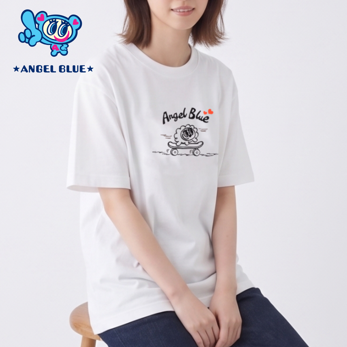 【ANGEL BLUE】プリントTシャツ