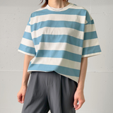 綿100% BIG Tシャツ（ボーダー）
