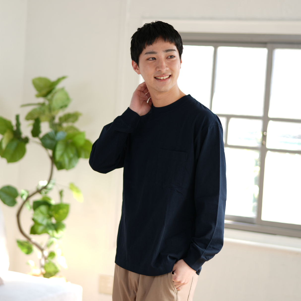 綿100%BIG Tシャツ(長袖)