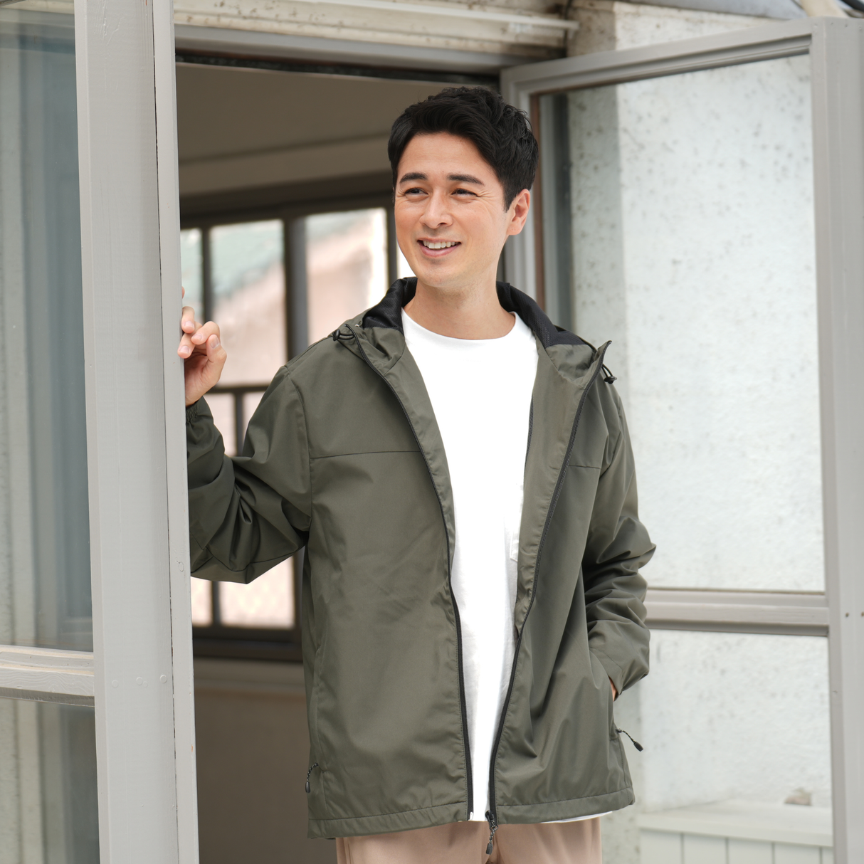 テックシェルパーカー