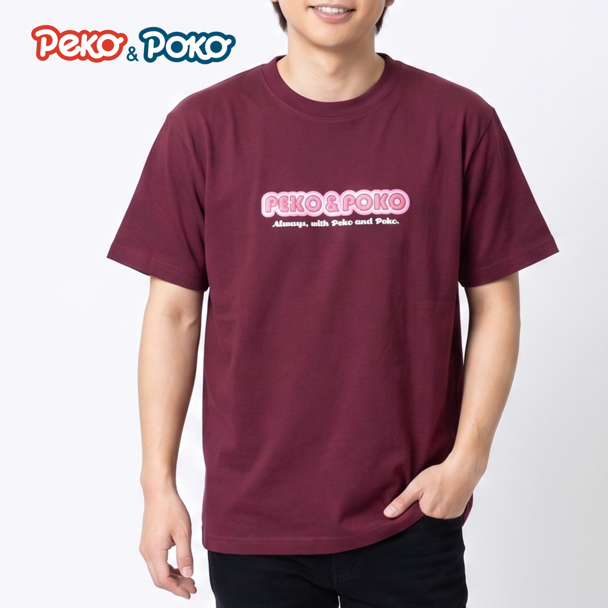 【Peko&Poko】ペコ＆ポコ プリントTシャツ